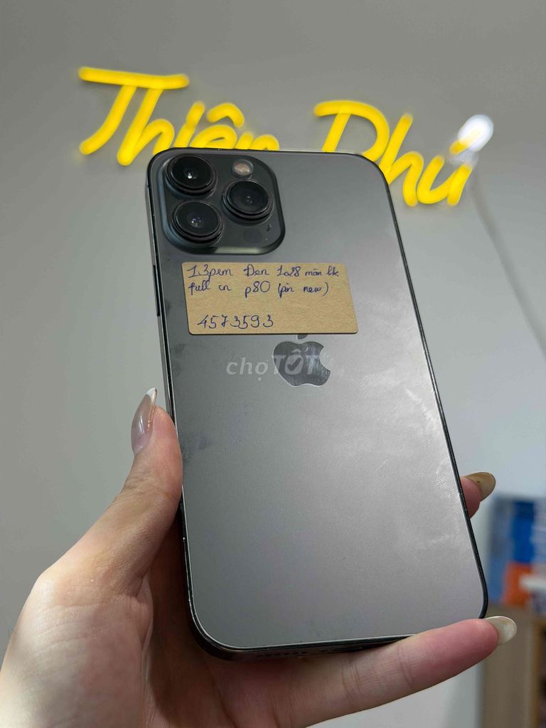 iPhone 13Promax 128gb Đen Màn Lk 120hz pin new. Mua bán Điện thoại tại Quận Thanh Khê Đà Nẵng được đăng bởi Thiên phú  hình 1