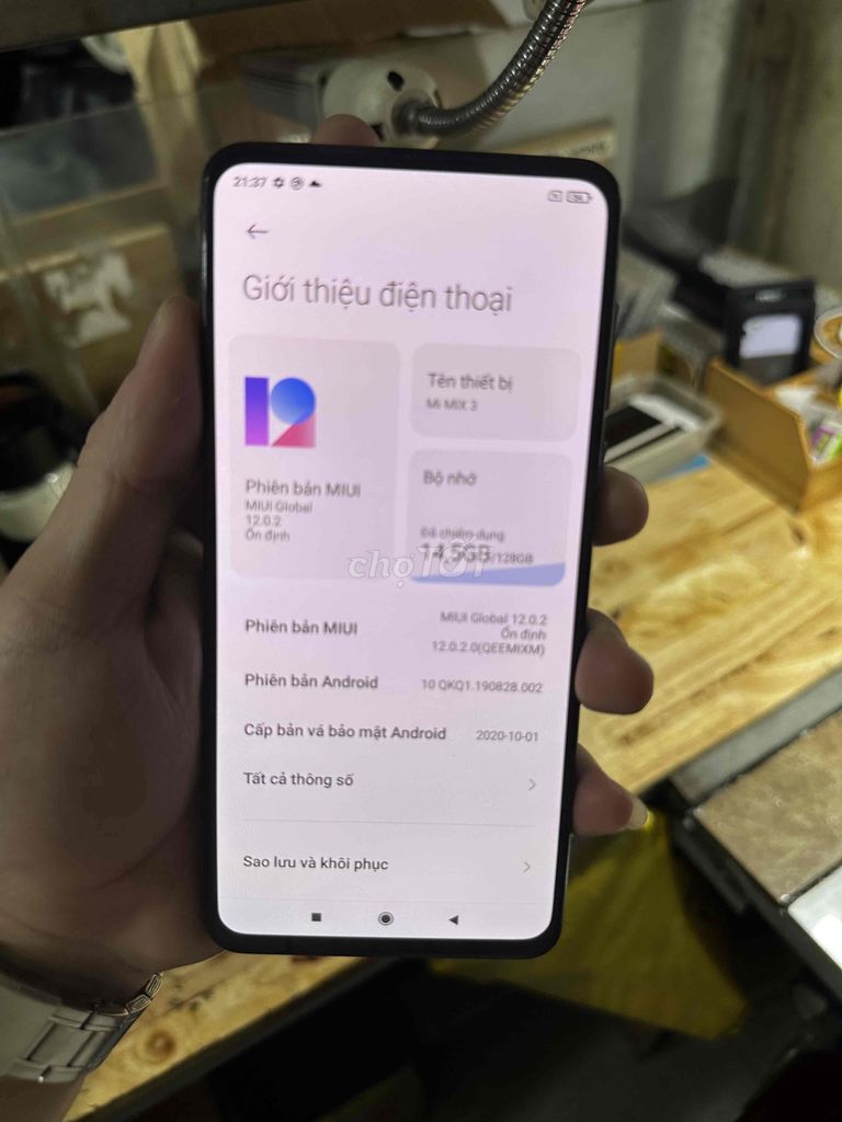 Xiaomi Mi MIX 3 128GB Xanh. Mua bán Điện thoại tại Quận 12 Tp Hồ Chí Minh được đăng bởi Trọng Tính hình 1