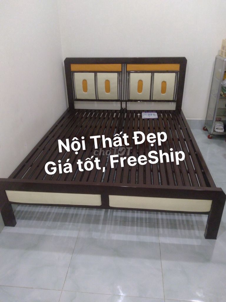 Hàng New Giá Tốt Giường Sắt hộp Cao Cấp FreeShip
