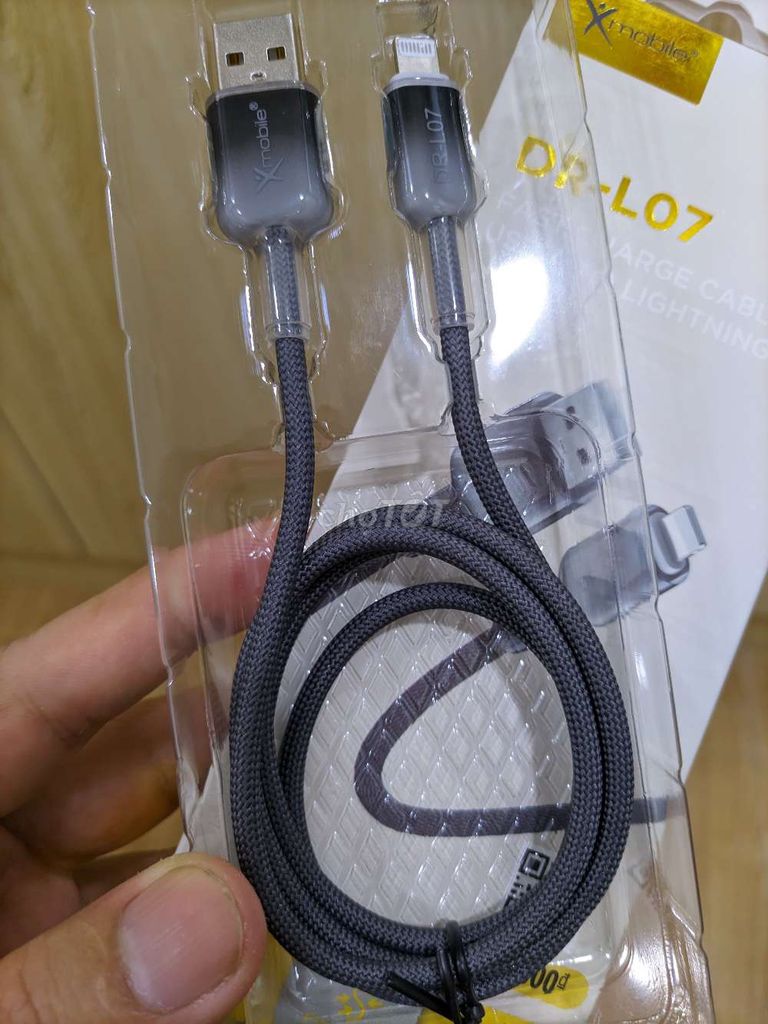 Dây sạc Xmobile Xám USB-Lightning siêu bền mới 💯%. Mua bán Phụ kiện (Màn hình, Chuột...) tại Quận Tân Phú Tp Hồ Chí Minh được đăng bởi thanh lý đồ tùm lum  hình 1