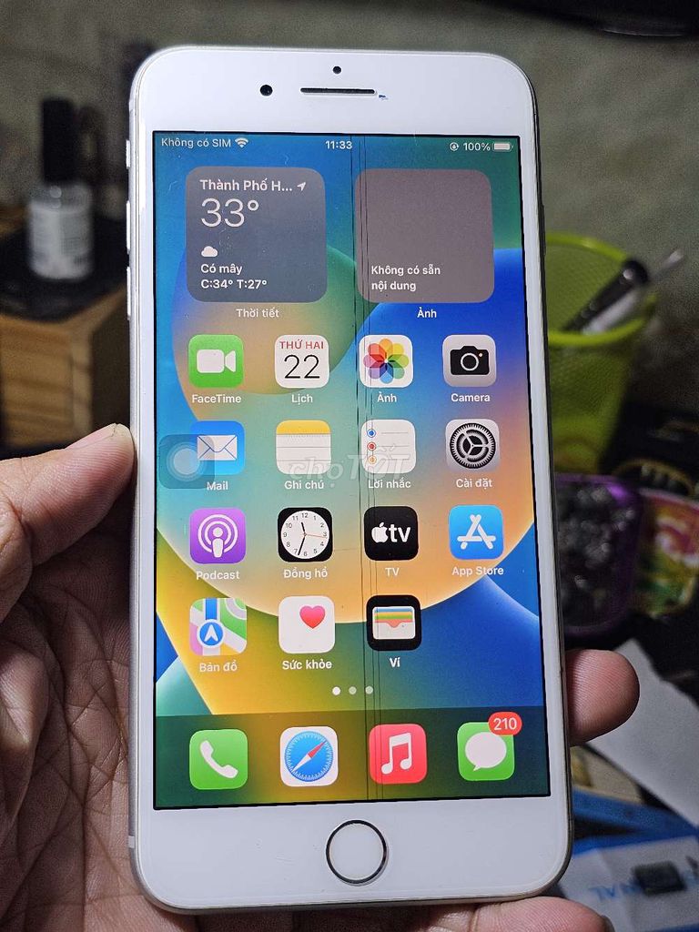 Apple iPhone 8 Plus 64GB Trắng Đã qua sử dụng. Mua bán Điện thoại tại Quận 8 Tp Hồ Chí Minh được đăng bởi Thiên Hòa mobile  hình 1