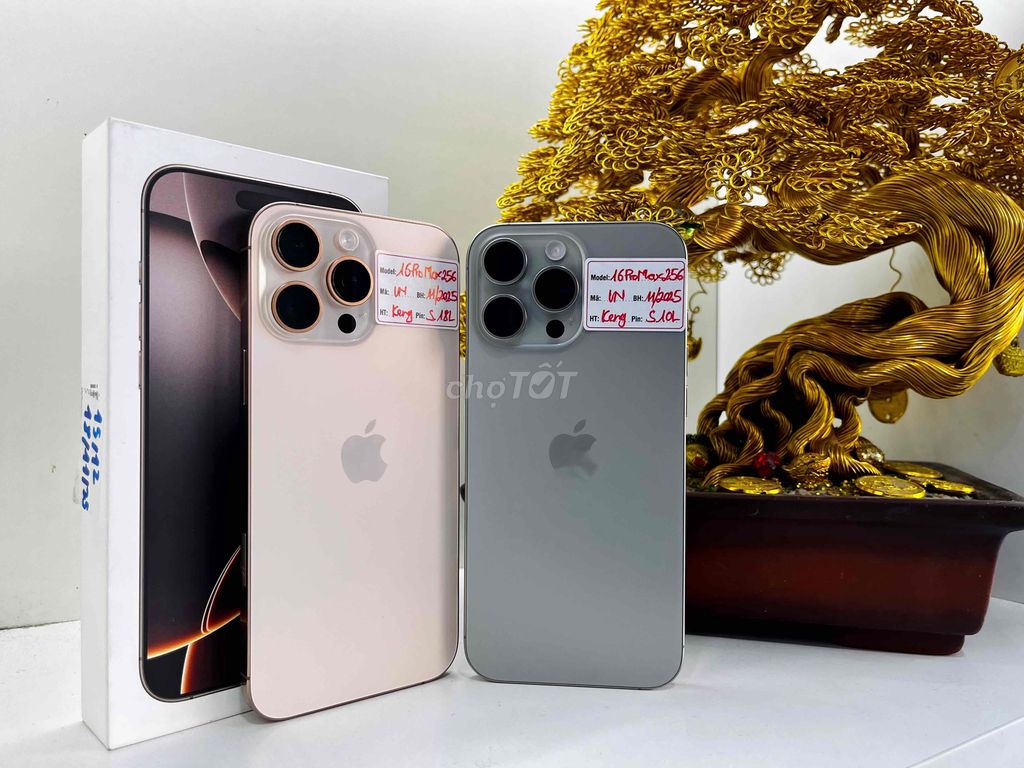 iphone 16ProMax256gb titan Việt Nam sạc 10 lần