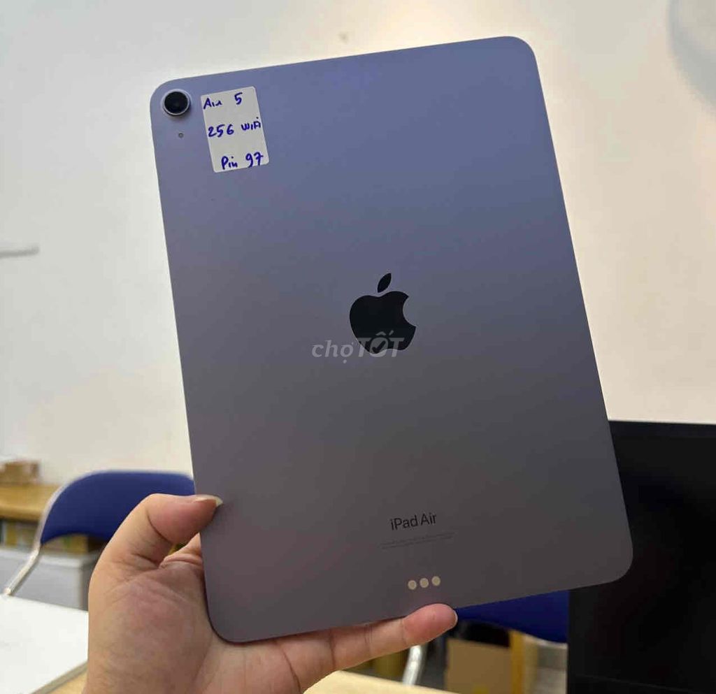 iPad Air 5  256  wifi, Tím Pin 97%  ✅zá : 14tr