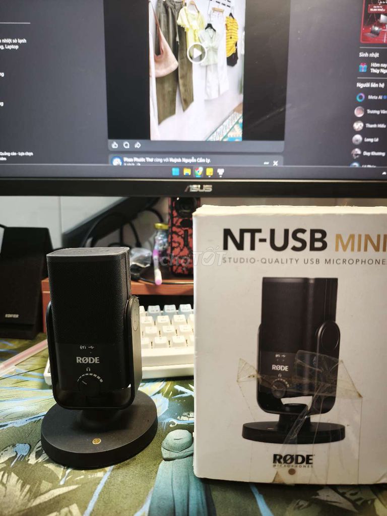 Micro RODE NT-USB Mini Đen. Mua bán Tivi, Âm thanh tại Quận Hải Châu Đà Nẵng được đăng bởi Lê Quang Phú hình 1