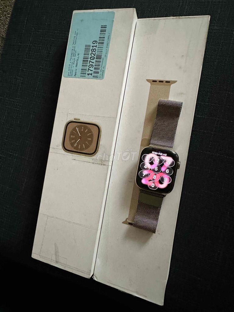 Apple Watch Series 8 45mm Thép Vàng. Mua bán Thiết bị đeo thông minh tại Quận Bình Tân Tp Hồ Chí Minh được đăng bởi Rip Idol hình 1
