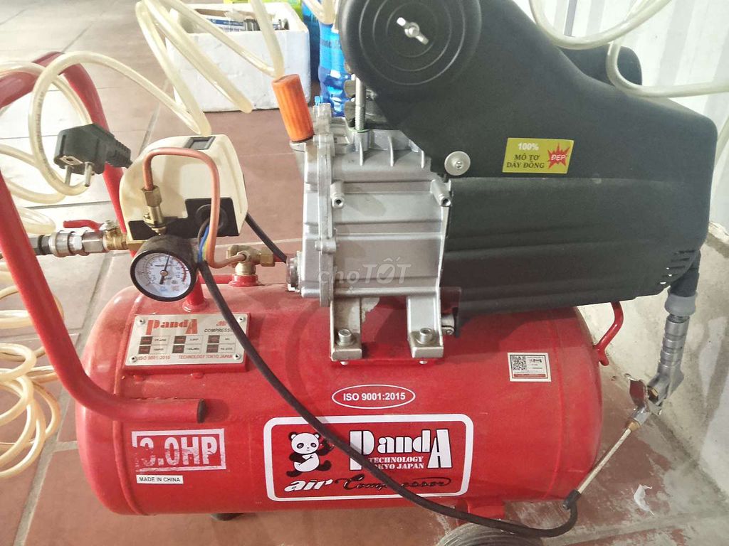 Máy nén khí Panda 3.0HP màu Đỏ. Mua bán Đồ chuyên dụng, Giống nuôi trồng tại Quận Long Biên Hà Nội được đăng bởi Tên chưa cung cấp hình 1