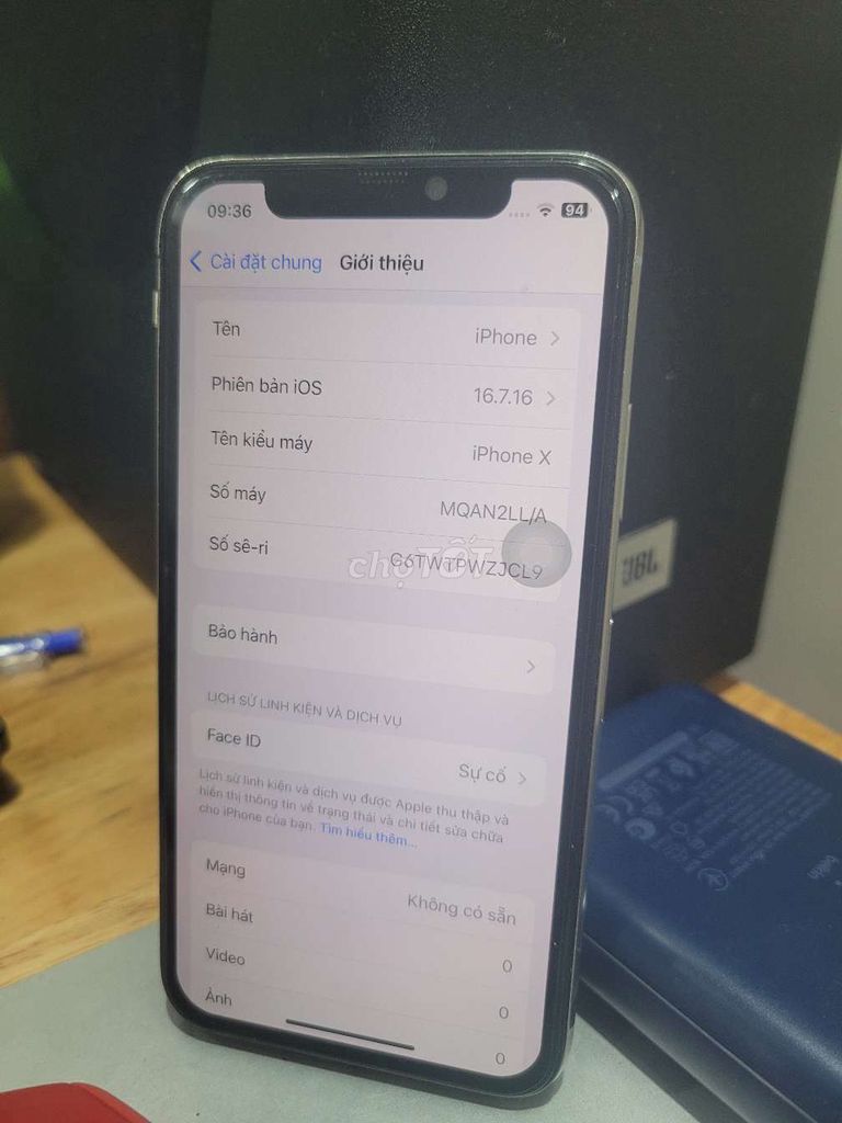 Apple iPhone X 256GB Trắng Đã qua sử dụng. Mua bán Điện thoại tại Thành phố Thủ Đức Tp Hồ Chí Minh được đăng bởi Tấn Nguyễn hình 1