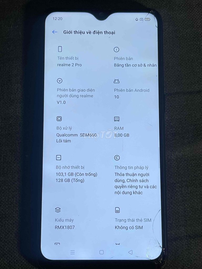 Realme 2 Pro 128GB Đen. Mua bán Điện thoại tại Quận 8 Tp Hồ Chí Minh được đăng bởi ngothanhdieungo hình 1