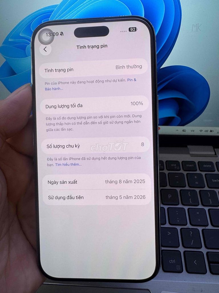 Apple iPhone Air 256GB Xanh 99% zin áp. Mua bán Điện thoại tại Quận 6 Tp Hồ Chí Minh được đăng bởi QUỐC THIÊN BÁN GÓP 0 ĐỒNG  hình 1