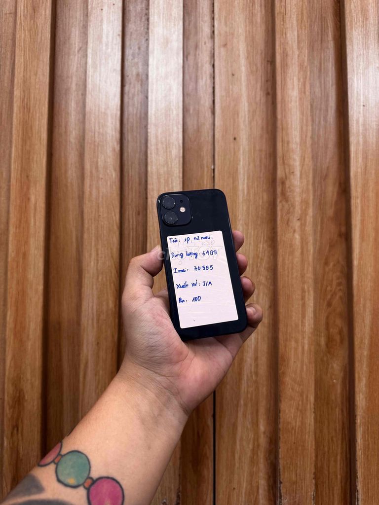 Apple iPhone 12 mini 64GB Đen. Mua bán Điện thoại tại Quận Đống Đa Hà Nội được đăng bởi  HT Mobie Trả góp nợ xáu bao duyệt hình 1