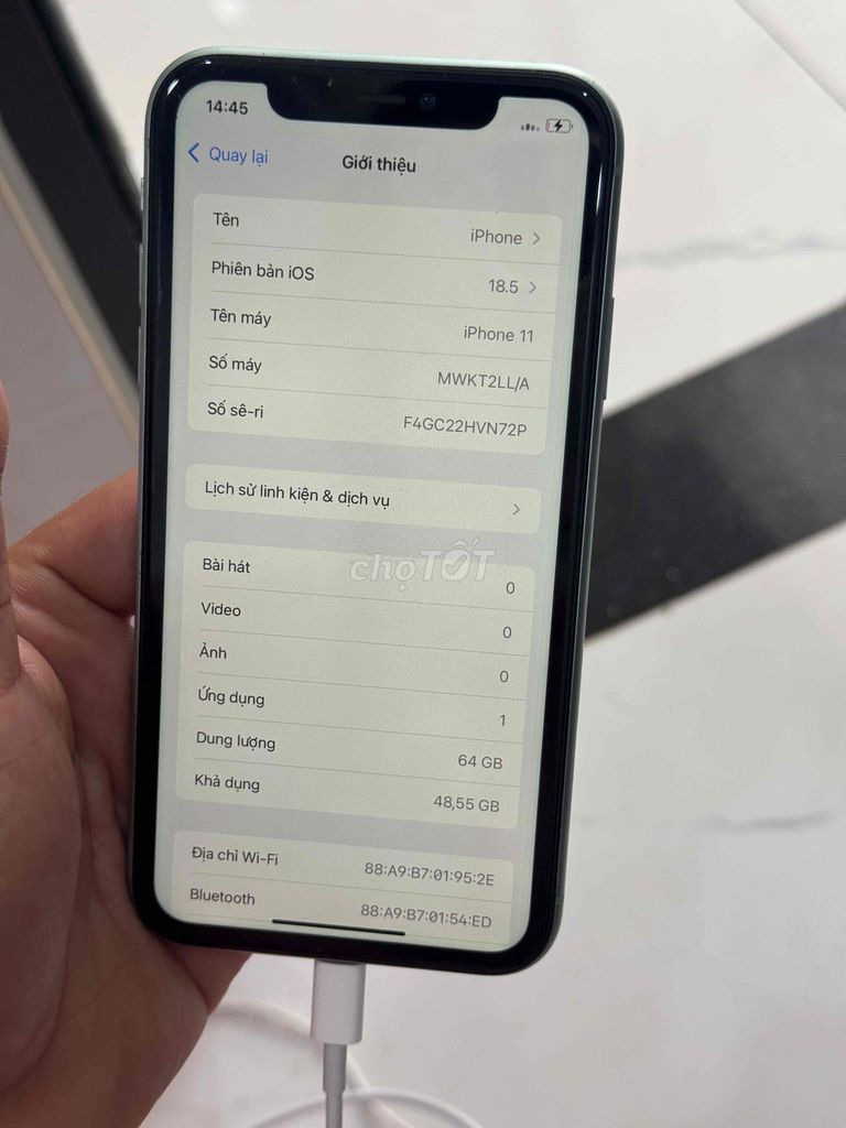 Apple iPhone 11 64GB Xanh Đã sử dụng. Mua bán Điện thoại tại Thành phố Thuận An Bình Dương được đăng bởi Trung Apple Ko bán góp hình 1