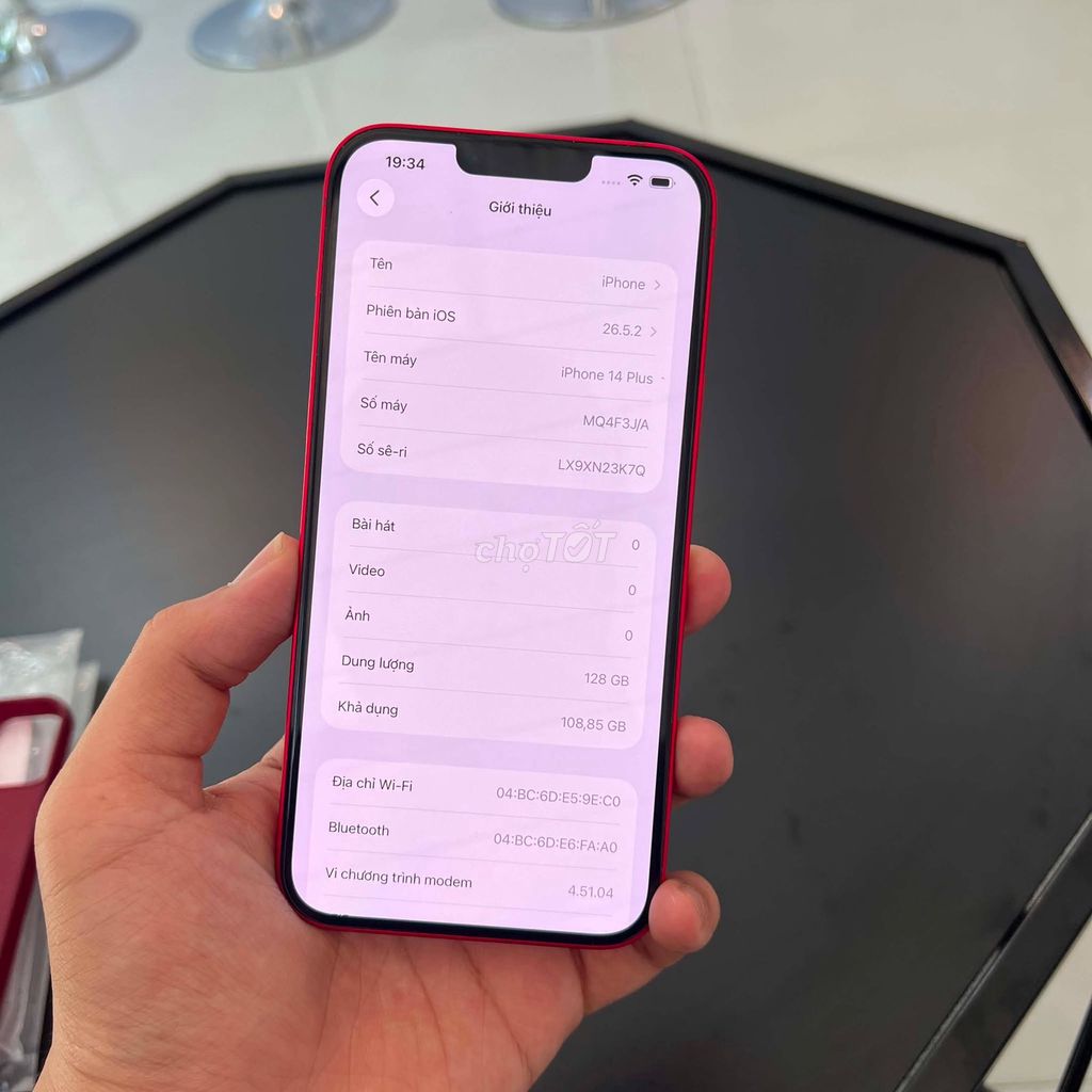 IPHONE 14 PLUS 128GB ĐỎ-ZIN PIN 97% KENG NHƯ MỚI! . Mua bán Điện thoại tại Thành phố Huế Thừa Thiên Huế được đăng bởi Thanh hình 1