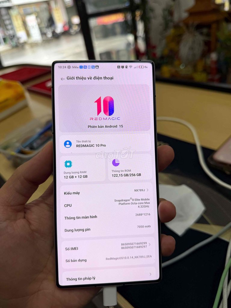 Redmagic 10 Pro 256GB Trắng. Mua bán Điện thoại tại Huyện Tiên Du Bắc Ninh được đăng bởi CTC MOBILE hình 1