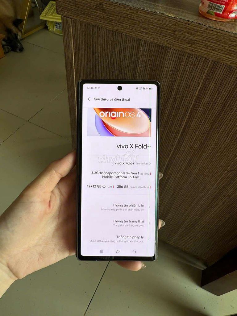 Xả lỗ Vivo X Fold + , Snap 8+gen1. Ứng dụng full