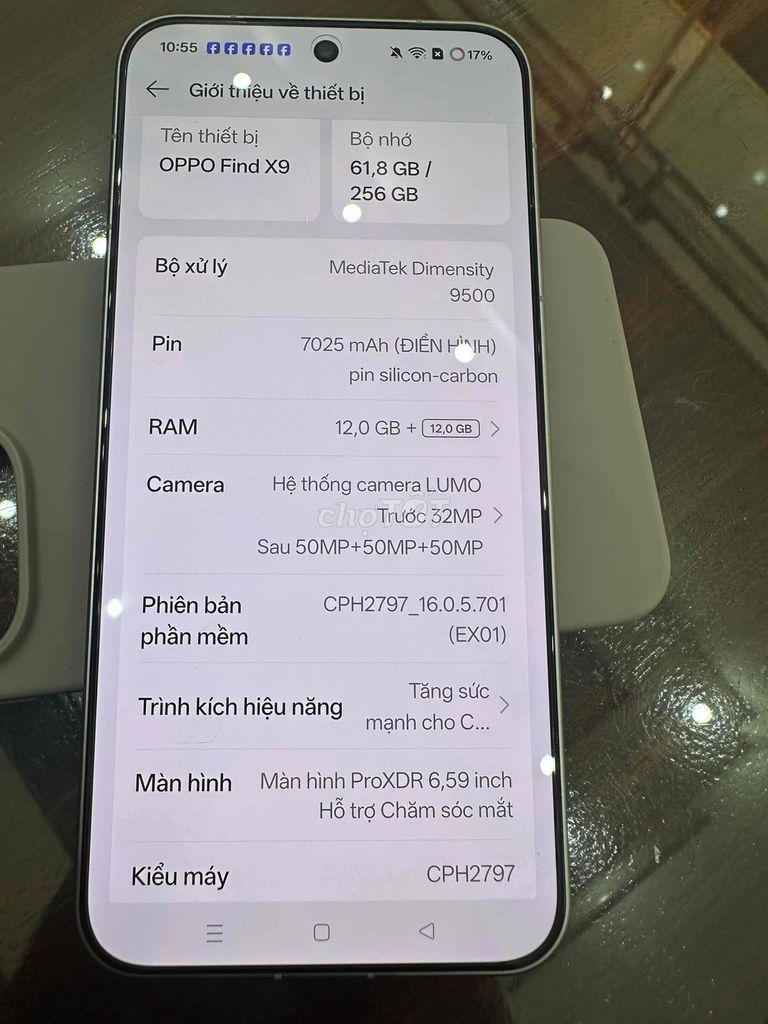 Oppo Find X9 Bạc 256GB mới kích hoạt 1 tháng. Mua bán Điện thoại tại Quận Nam Từ Liêm Hà Nội được đăng bởi Đạt Nguyễn hình 1