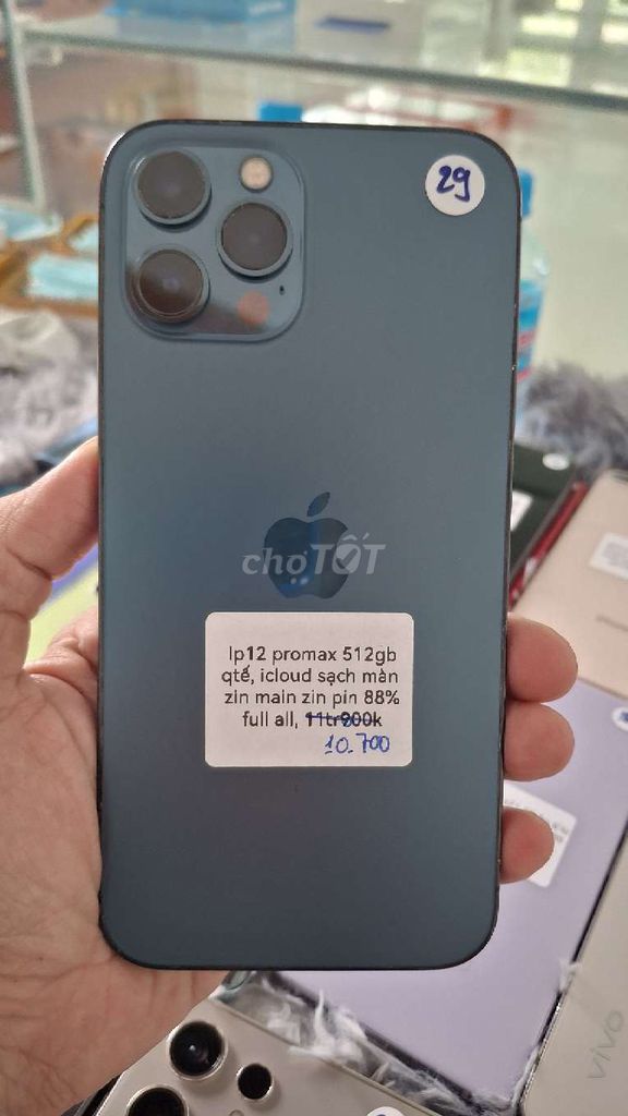 iPhone 12 Pro Max 512GB Xanh. Mua bán Điện thoại tại Thành phố Thủ Dầu Một Bình Dương được đăng bởi TTMobileBD hình 1