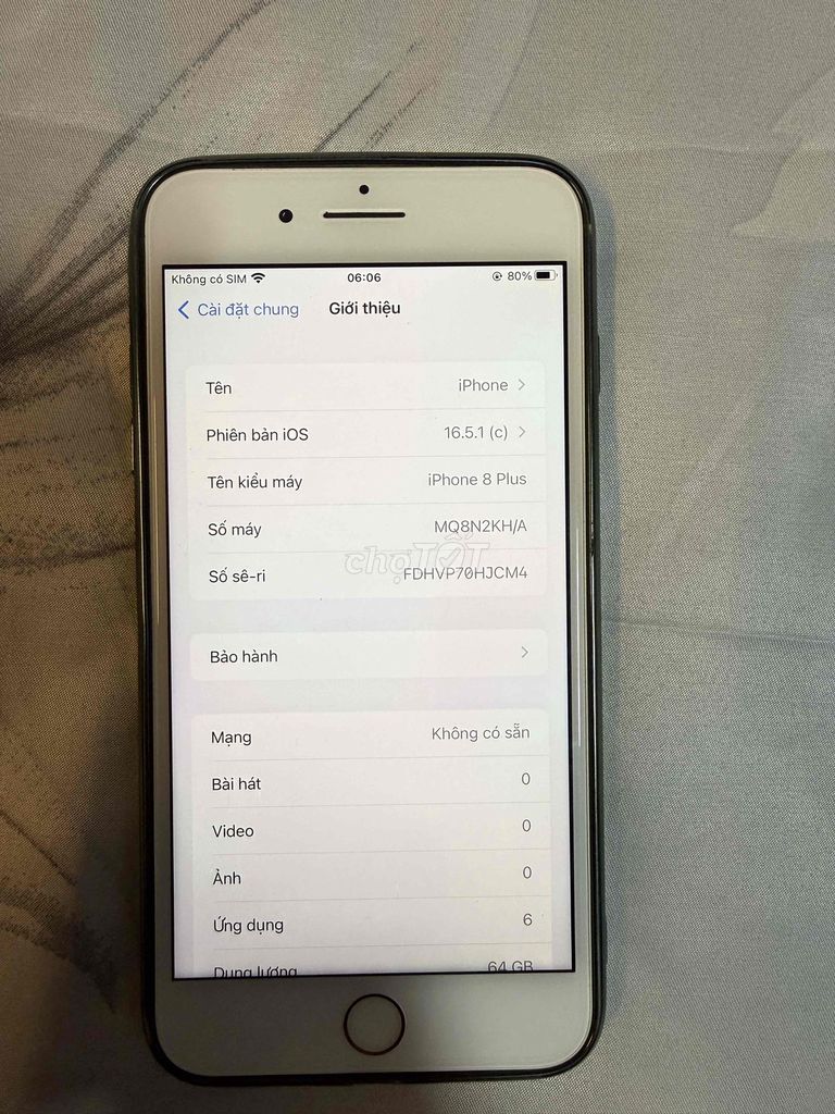iPhone 8 Plus 64GB Bạc. Mua bán Điện thoại tại Quận Hà Đông Hà Nội được đăng bởi Quảng hình 1
