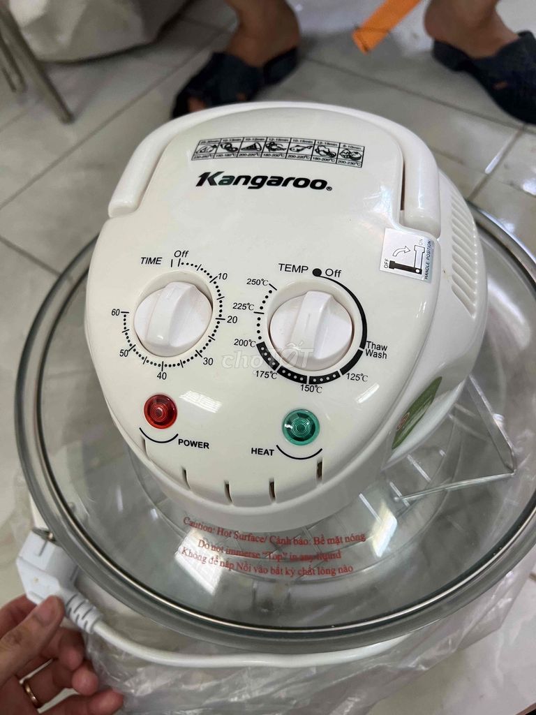 Lò nướng thủy tinh Kangaroo Trắng. Mua bán Bếp, lò, đồ điện nhà bếp tại Huyện Hóc Môn Tp Hồ Chí Minh được đăng bởi Bùi Văn Tú hình 1
