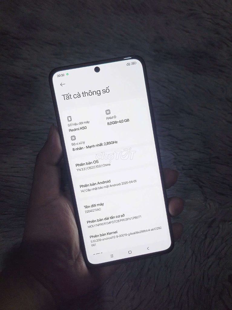 Xiaomi Redmi K50 5G 128GB Đen. Mua bán Điện thoại tại Thành phố Long Khánh Đồng Nai được đăng bởi phương lê hình 1