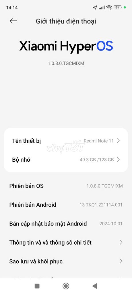 Xiaomi Redmi Note 11 128GB. Mua bán Điện thoại tại Huyện Hoài Đức Hà Nội được đăng bởi Họ Từ hình 1