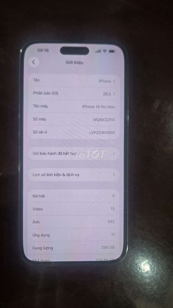 Apple iPhone 14 Pro Max 256GB Đã thay màn. Mua bán Điện thoại tại Quận Ba Đình Hà Nội được đăng bởi Donald Hoàng  hình 1