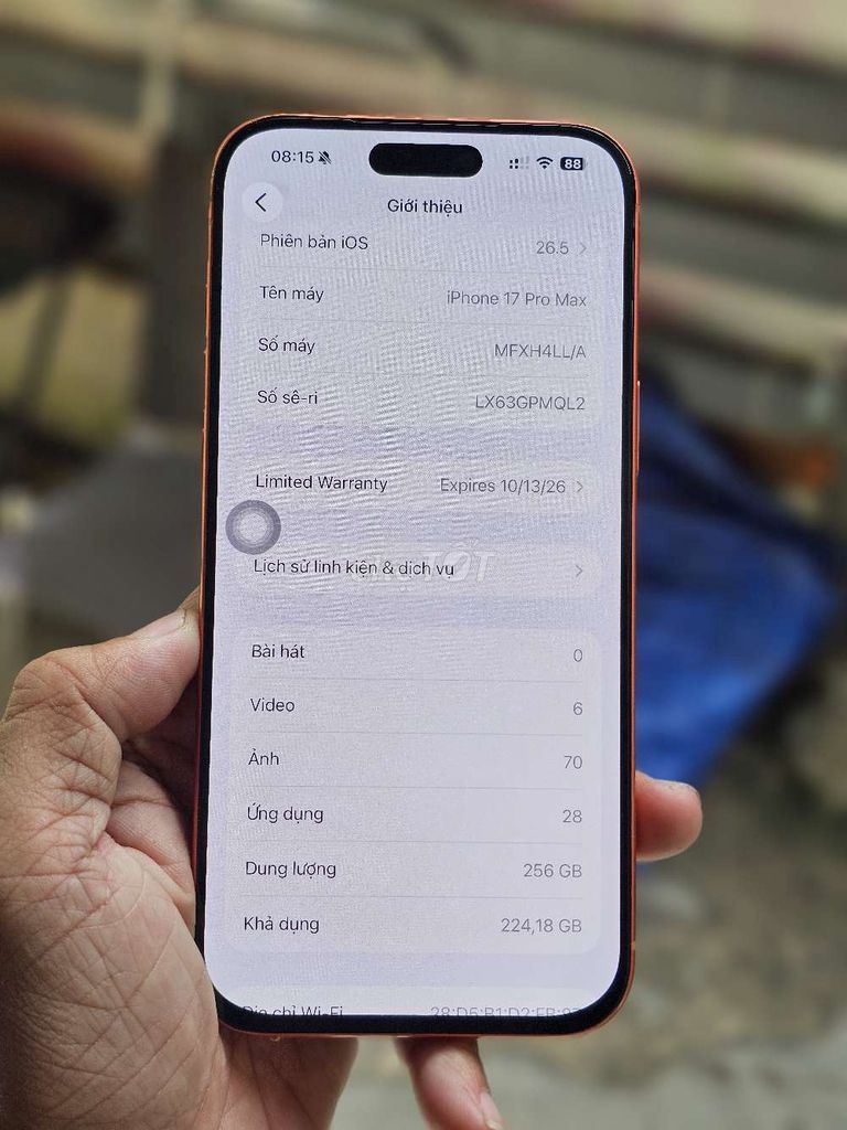  iPhone 17 Pro Max 256GB LLA mỹ giá rẻ bèo nhèo . Mua bán Điện thoại tại Quận 8 Tp Hồ Chí Minh được đăng bởi Thiên Hòa mobile  hình 1