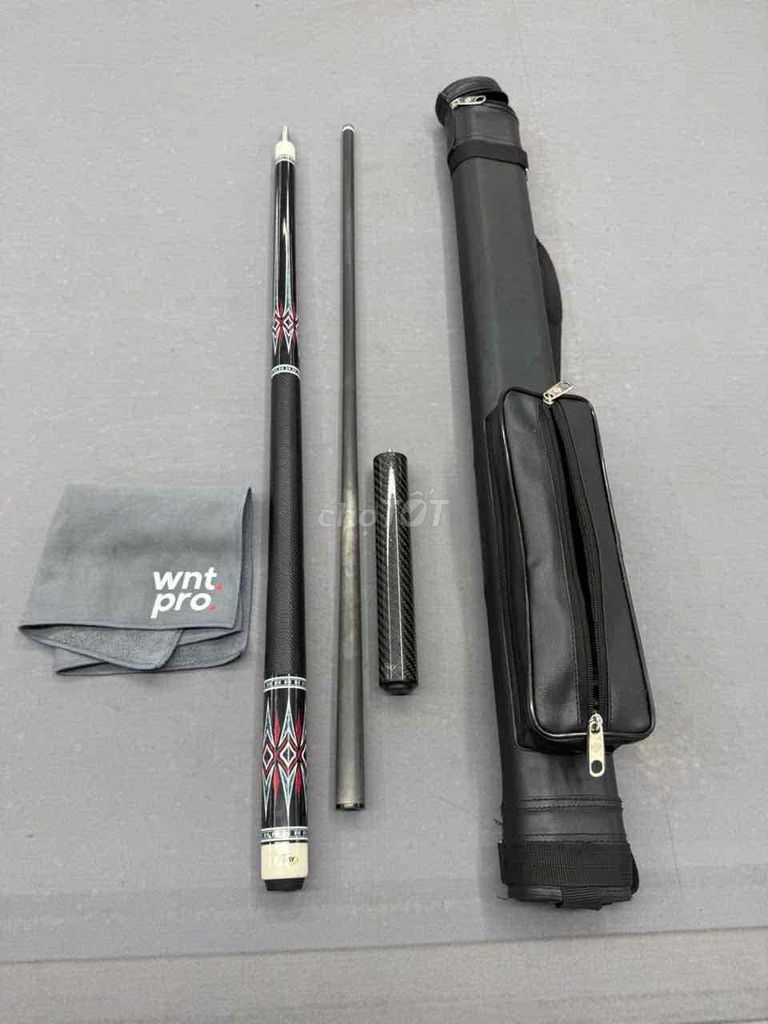 Gậy bida Waycues LC 04 Carbon Đen 98%