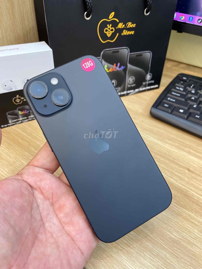 iPhone 15 128GB Quốc tế 2 Sim BH 3 tháng máy zin