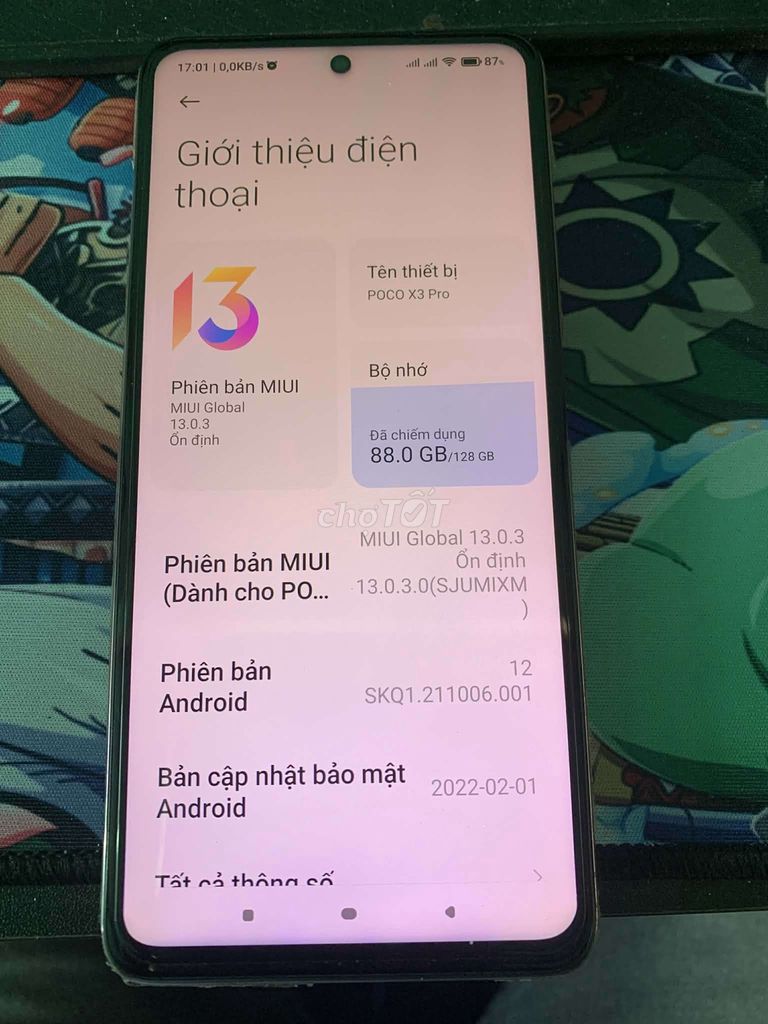 POCO X3 Pro 128GB Bạc. Mua bán Điện thoại tại Huyện Mỏ Cày Nam Bến Tre được đăng bởi Vô Ảnh hình 1