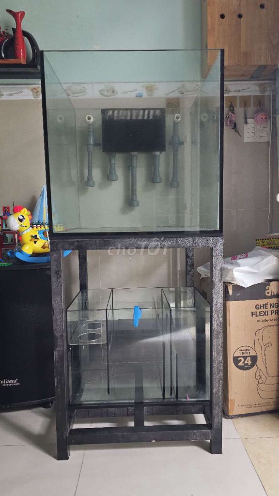 Hồ cá cảnh Kính Inox 60cm. Mua bán Phụ kiện, Thức ăn, Dịch vụ tại Quận 8 Tp Hồ Chí Minh được đăng bởi Tài hình 1
