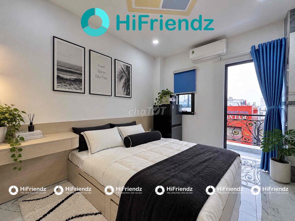 Studio ban công full nội thất mới 100%