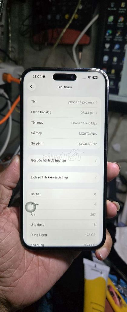 iPhone 14 Pro Max 128GB VN đẹp 99% giá rẻ. Mua bán Điện thoại tại Quận 8 Tp Hồ Chí Minh được đăng bởi Thiên Hòa mobile  hình 1