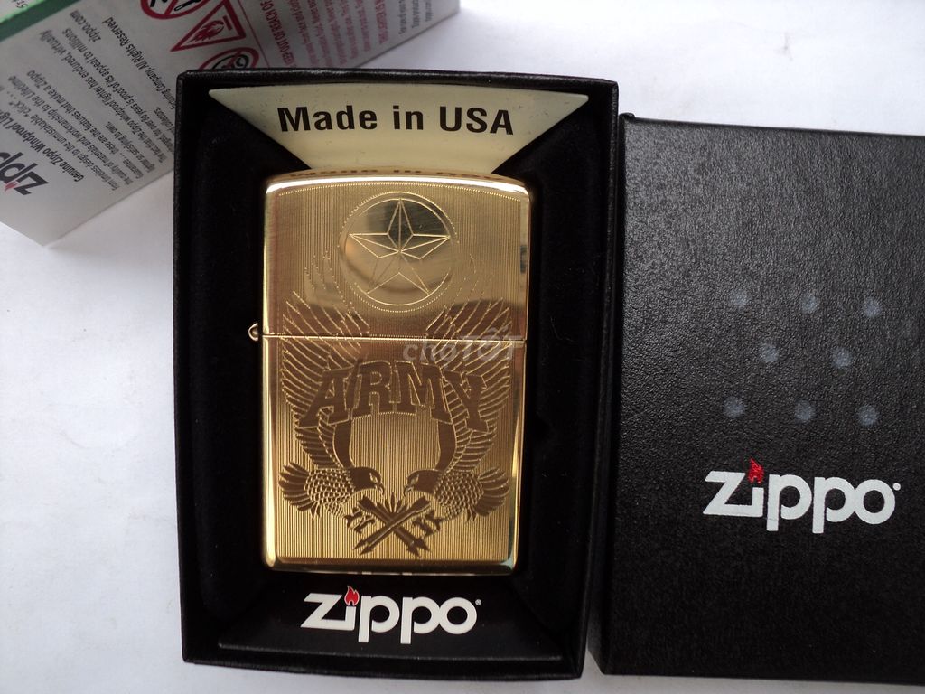 Zippo USA / Đồng Khối. 2 ĐẠI BÀNG _ ARMY QUÂN ĐỘi