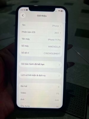 11 pro 256gb quốc tế full chức năng có fix