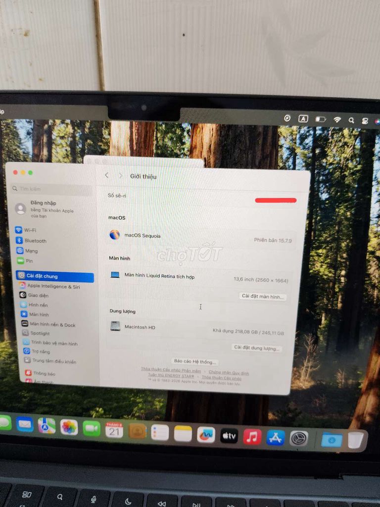 Apple MacBook Air M2 2022 16GB/256GB Xám. Mua bán Laptop tại Thành phố Đồng Xoài Bình Phước được đăng bởi Mai hình 1
