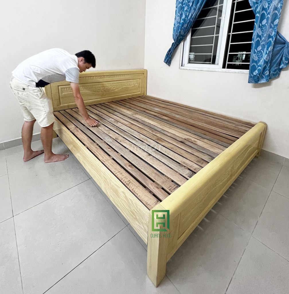 Giường ngủ Gỗ sồi Vàng gỗ Đa dạng. Mua bán Giường, chăn ga gối nệm tại Huyện Bình Chánh Tp Hồ Chí Minh được đăng bởi LÊ VĂN HÙNG hình 1