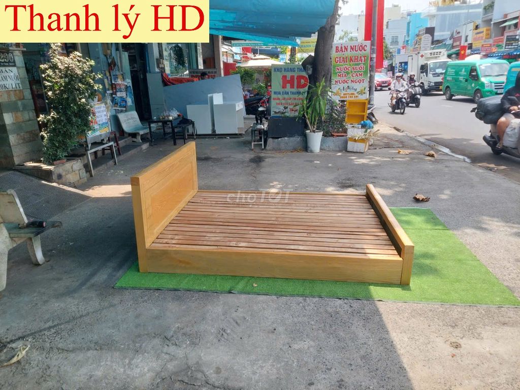 giường thanh lý_giường 1m6_giường gổ_giường cũ_4. Mua bán Giường, chăn ga gối nệm tại Quận 12 Tp Hồ Chí Minh được đăng bởi Nội Thất HD Đóng Mới Theo Yêu Cầu hình 1