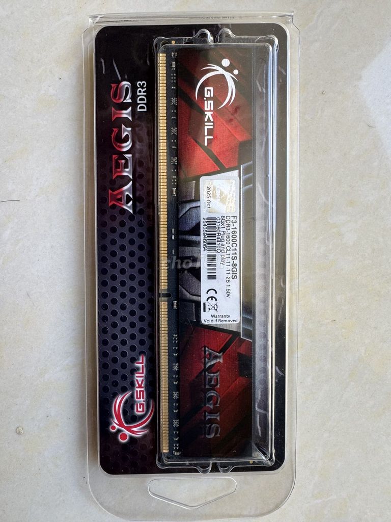 Ram PC DDR3 8G bus 1600 G.SKILL. Mua bán Linh kiện (RAM, Card...) tại Quận Tân Bình Tp Hồ Chí Minh được đăng bởi Kim hình 1