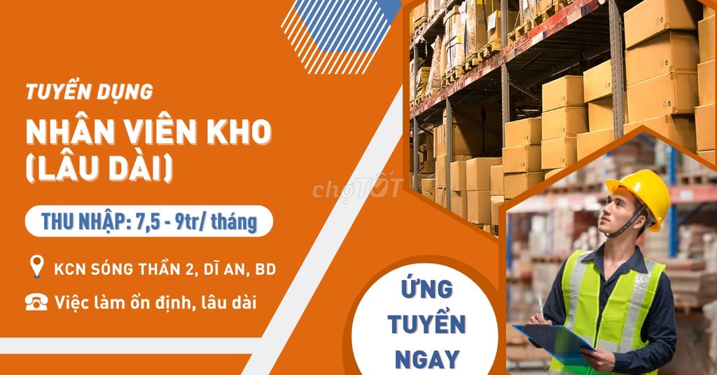 Nhân viên kho - Biết sử dụng xe nâng tay