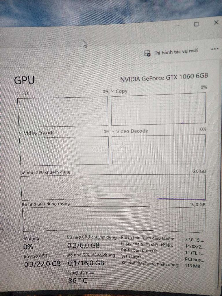 Card đồ họa NVIDIA GeForce GTX 1060 6GB. Mua bán Linh kiện (RAM, Card...) tại Huyện Đức Hòa Long An được đăng bởi cường hình 1