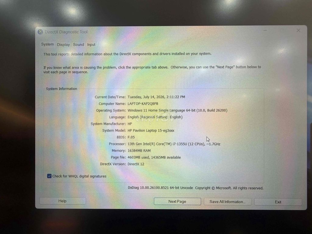HP Pavilion 15-eg3000 i7-1355U 16GB/512GB Bạc. Mua bán Laptop tại Quận Hải Châu Đà Nẵng được đăng bởi Hùng Anh hình 1