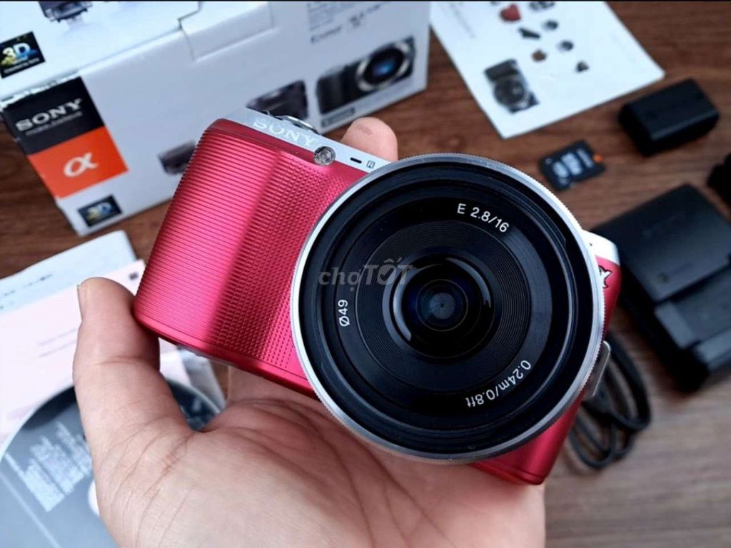 Sony Nex C3 Pink + Lens 16F2.8 Fullbox