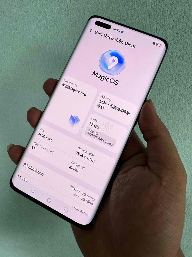 Honor Magic 4 Pro 256GB Xám. Mua bán Điện thoại tại Huyện Chư Păh Gia Lai được đăng bởi Lâm mobiphone hình 1