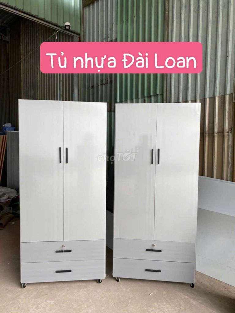 Tủ nhựa Đài Loan 2 cánh mở #đủ kt #freeship