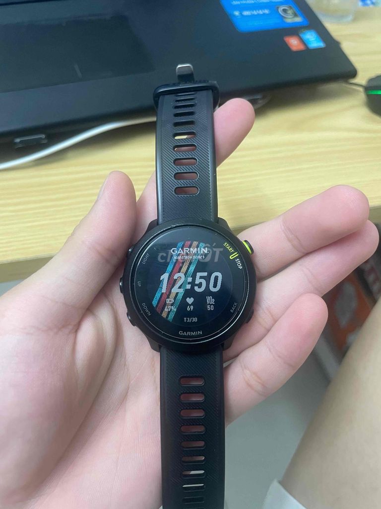Garmin Forerunner 55 Đen Tiếng Việt. Mua bán Thiết bị đeo thông minh tại Quận Đống Đa Hà Nội được đăng bởi Hưng Lê hình 1