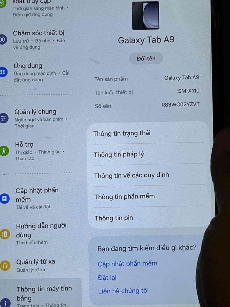 Samsung Galaxy Tab A9 Xám. Mua bán Máy tính bảng tại Quận 11 Tp Hồ Chí Minh được đăng bởi Ghphong hình 1
