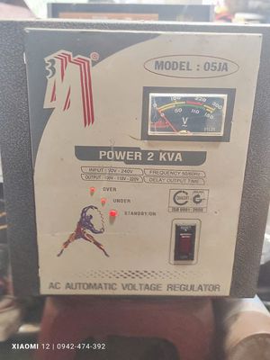 Bán ổn áp Robot 2kva dây đông điên 100v 115v 220v. Mua bán Đồ chuyên dụng, Giống nuôi trồng tại Thành phố Thủ Đức Tp Hồ Chí Minh được đăng bởi N2n