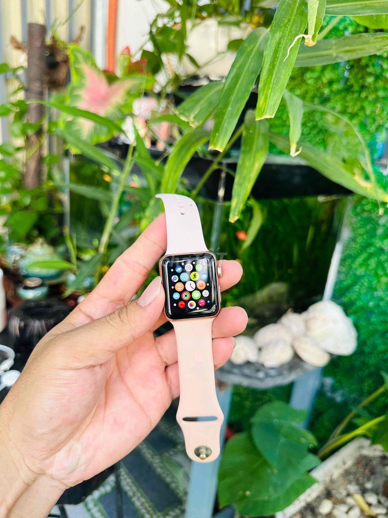 Apple Watch Series 3 38mm Hồng. Mua bán Thiết bị đeo thông minh tại Thành phố Nha Trang Khánh Hòa được đăng bởi Quý Pipoy hình 1