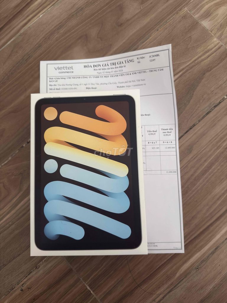 iPad mini 7 Wifi 128GB Newseal viettel blue. Mua bán Máy tính bảng tại Quận Thanh Khê Đà Nẵng được đăng bởi đinh đăng hình 1