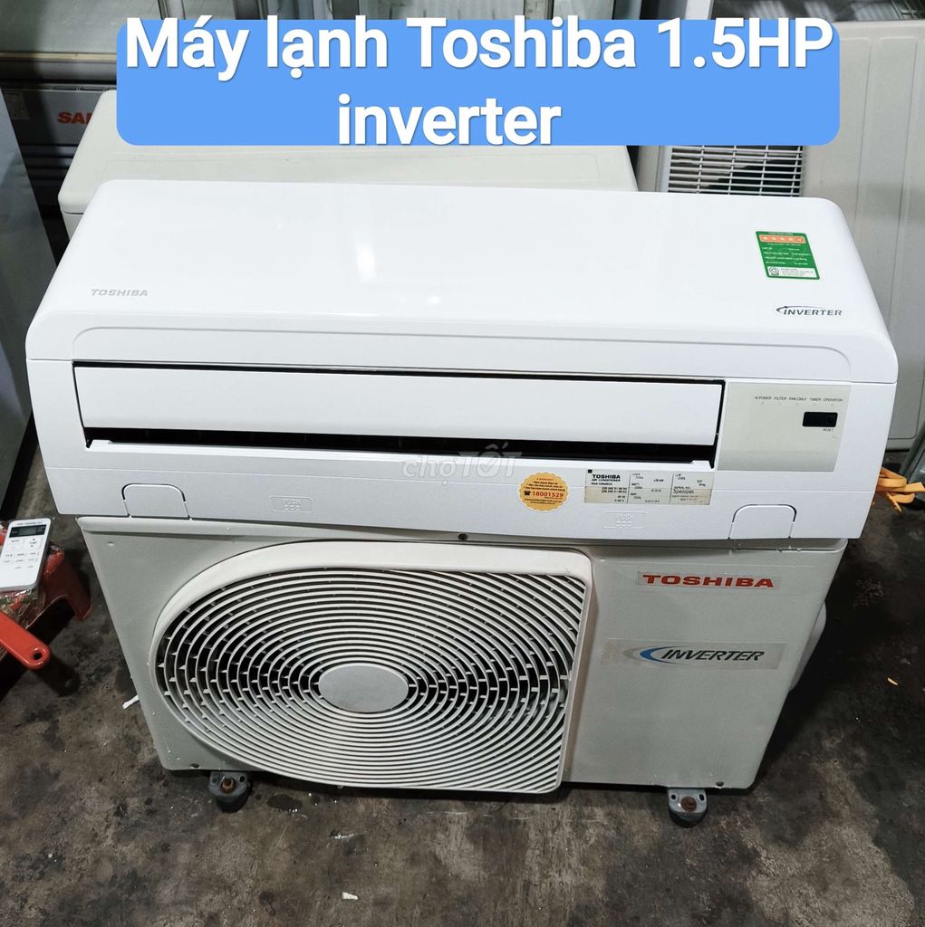 Máy lạnh Toshiba 1.5HP Inverter Trắng. Mua bán Máy lạnh, điều hoà tại Thành phố Nha Trang Khánh Hòa được đăng bởi Điện Lạnh Duy Quang Nha Trang   hình 1